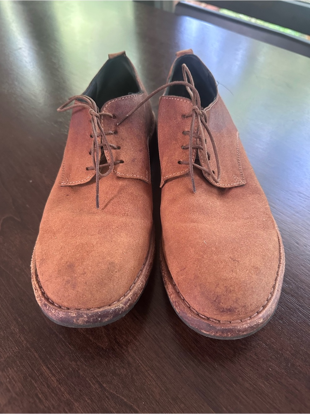 MOMA Italy Men's Brown Suede Lace Up Dress Shoes 43 10 - Picture 2 of 9